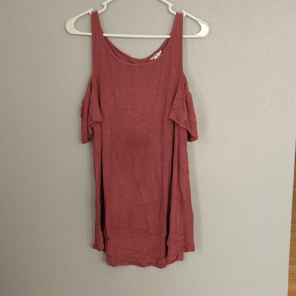 Sonoma cold shoulder high low long t-shirt